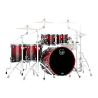 Mapex - 'SR628XU-RQ' Saturn Studioease 5-Piece Shell Pack (Scarlet Fade)