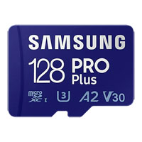 Samsung Pro Plus 128GB 4K Ready MicroSDXC Memory Card UHS-I U3 with SD Adapter