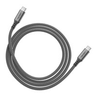 Ventev Chargesync Alloy Ultra Durable Braided USB Cable Type C to C 1.2M/4Ft Grey