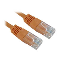 Scan CAT6 2M Snagless Moulded Gigabit Ethernet Cable RJ45 Orange