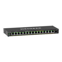 NETGEAR 15-Port PoE+ Gigabit Ethernet Plus Desktop Switch with 1 SFP Port