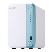 QNAP 2 Bay TS-251D-2G 16TB (2 x 8TB Toshiba N300) Desktop NAS Unit