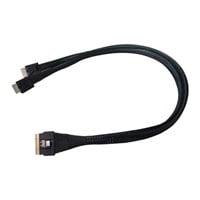 Highpoint PCIe Gen4 0.5m 1x SFF-8654 to 2x SFF-8611 Cable
