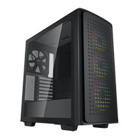 DeepCool CK560 Tempered Glass Black Mid Tower Gaming Case inc 3x ARGB Fans