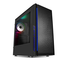 CIT Dark Star PC Mid Tower Case with ARGB LED Fan
