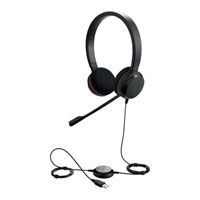 Jabra Evolve 20 Wired Stereo Headset with Microphone USB