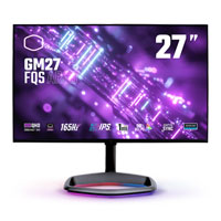 Cooler Master 27"  GM27 ARGB 165Hz AHVA IPS Gaming Monitor Height/Tilt/Swivel/Pivot Adjustable
