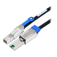 ATTO Mini-SAS SFF-8644 to Mini-SAS SFF-8088 1m Hybrid Cable