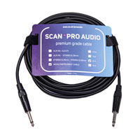 Scan Pro Audio - 6.5mm Mono Jack to 6.5mm Mono Jack Lead - 6m