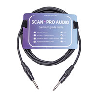Scan Pro Audio - 6.5mm Mono Jack to 6.5mm Mono Jack Lead - 3m