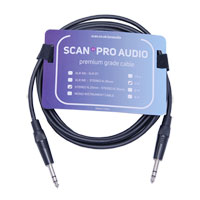Scan Pro Audio - 6.35mm Stereo Jack to 6.35mm Stereo Jack Lead - 3m