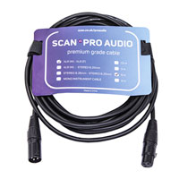 Scan Pro Audio XLR F to XLR M cable - 6m