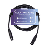 Scan Pro Audio XLR F to XLR M cable - 3m