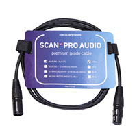 Scan Pro Audio XLR F to XLR M cable - 1.5m