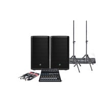 Mackie - Thrash 212 Bundle, Speaker Stands, Leads and Mixer