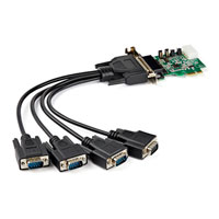 StarTech.com 4-Port PCI Express RS232 Serial Adapter Card