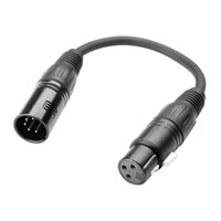 Adam Hall Cables 3 STAR DGF 0020 DMX Adapter XLR male 5-pin to XLR female 3-pin 0.2 m