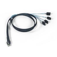 1m SlimSAS 4i to 4x SATA Cable