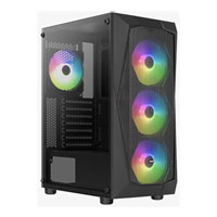 AeroCool Falcon G V2 ARGB Mid Tower Case Tempered Glass inc 4x 120mm ARGB Fans