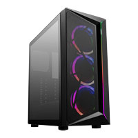 CoolerMaster CMP 510 Mid Tower TG PC Case - Black
