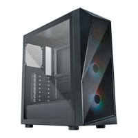 CoolerMaster CMP 520 Mid Tower TG PC Case - Black