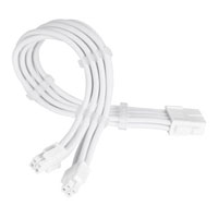 SilverStone PP07E 8 Pin (4+4) White PSU Extension Cable