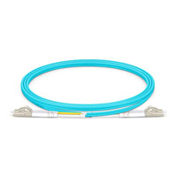 0.5m (1.6ft) LC UPC to LC UPC Duplex OM4 Multimode PVC (OFNR) 2.0mm Fiber Optic Patch Cable