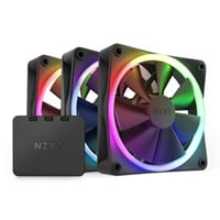 NZXT F120 RGB 120mm PWM Fan 3 Pack with Controller Black