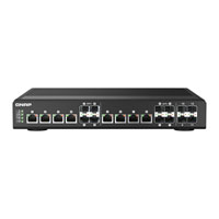 QNAP 12 Port 10GbE Layer 2 Web Managed Desktop Switch