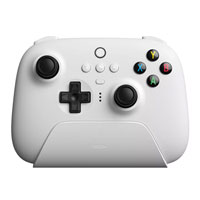 8BitDo Ultimate Wireless Controller with Charging Dock for PC/Android/Raspberry Pi - White