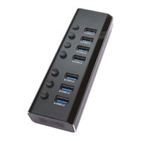 Xclio 7 Port USB 3.0 Hub Metal Shell with Power Supply
