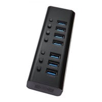 Xclio 7 Port USB 3.0 Hub ABS Shell with Power Supply
