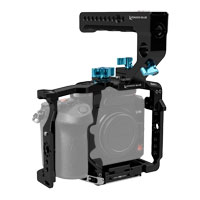 Kondor Blue Panasonic LUMIX GH6 Cage With Top Handle (Raven Black)