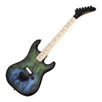 Kramer Baretta Viper Guitar - Snakeskin Green Blue Fade