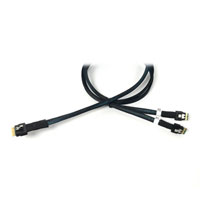 100cm SlimSAS 8i SFF-8654 to 2 X SlimSAS 4i Cable