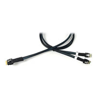 0.5m Micro SATA Cables SlimSAS 8i SFF-8654 to 2 X SlimSAS 4i Cable