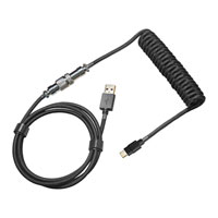 Cooler Master USB-C to USB-A Coiled Cable - Shadow Black
