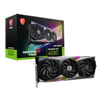 MSI NVIDIA GeForce RTX 4080 16GB GAMING X TRIO Ada Lovelace Graphics Card