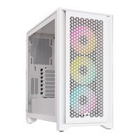 Corsair 4000D RGB Airflow White Tempered Glass Mid-Tower ATX Case