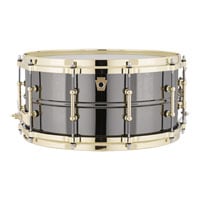 Ludwig LB417BT 14x6.5" Black Beauty Snare Drum with Brass Hardware