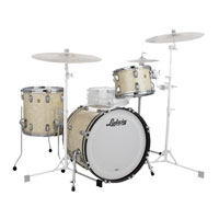 Ludwig Classic Maple Downbeat 20" 3-piece Shell Pack - Vintage White Marine