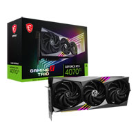 MSI NVIDIA GeForce RTX 4070 Ti 12GB GAMING X TRIO Ada Lovelace Graphics Card