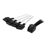 StarTech 1 Metre Black/White Mini-SAS to SATA Cable