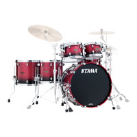 Tama Starclassic Walnut/Birch 5pc Shell Pack Molten Dark Raspberry Fade