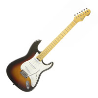 Blade Texas Classic, 3-Tone Sunburst Maple FB, Chrome Parts