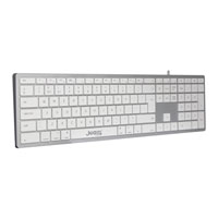 Xclio Slim Apple Layout Keyboard with Multimedia Keys, Aluminium USB-C/A