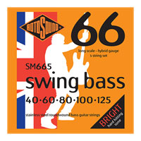Rotosound Swing Bass 66 5-String Hybrid Long Scale Bass Strings (40-125) SM665