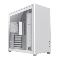 GameMax Spark Pro Mid Tower Tempered Glass White PC Gaming Case