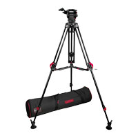 Cartoni Focus 8 Red Lock Mid Level Tripod Kit