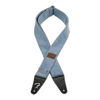 Fender x Wrangler Riveted Denim Strap, Light Indigo